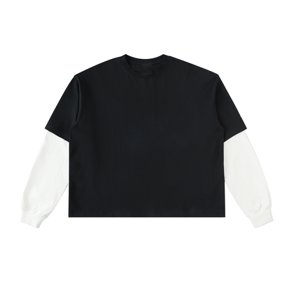 BET ON MYSELF Layered Sleeve T-Shirt